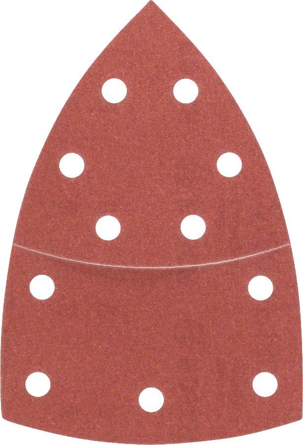 Bosch - Multi Zımpara Kağıdı 10'lu, 102 x 62/93 mm 180 Kum 11 Delik