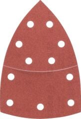 Bosch - Multi Zımpara Kağıdı 10'lu, 102 x 62/93 mm 180 Kum 11 Delik