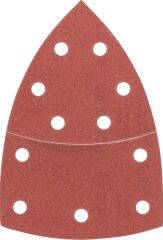 Bosch - Multi Zımpara Kağıdı 10'lu, 102 x 62/93 mm 180 Kum 11 Delik