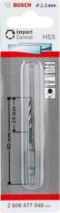 Bosch - Altıgen Şaftlı - Impact Control - HSS Metal Matkap Ucu 2,0*60mm