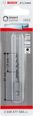 Bosch - Altıgen Şaftlı - Impact Control - HSS Metal Matkap Ucu 2,0*60mm