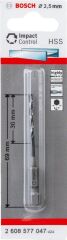 Bosch - Altıgen Şaftlı - Impact Control - HSS Metal Matkap Ucu 2,5*69mm