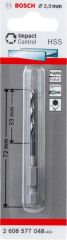 Bosch - Altıgen Şaftlı - Impact Control - HSS Metal Matkap Ucu 3,0*72mm