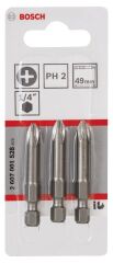 Bosch - Extra Hard Serisi Vidalama Ucu PH2*49 mm 3'lü