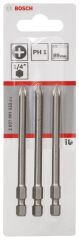 Bosch - Extra Hard Serisi Vidalama Ucu PH1*89 mm 3'lü