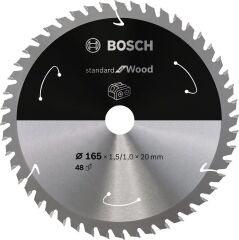 Bosch - Standard for Serisi Ahşap için Akülü Daire Testere Bıçağı 165*20 mm 48 Diş