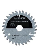 Bosch - Standard for Serisi Çoklu Malzeme için Akülü Daire Testere Bıçağı 85*15 mm 30 Diş