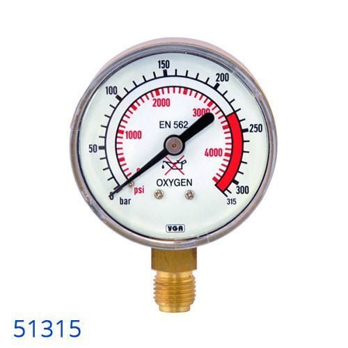 Yıldız 51315 Basınç Göstergesi Oksijen Giriş