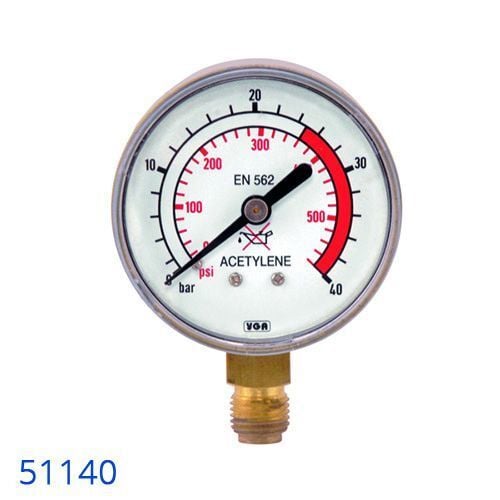 Yıldız 51140 Basınç Göstergesi Asetilen Giriş