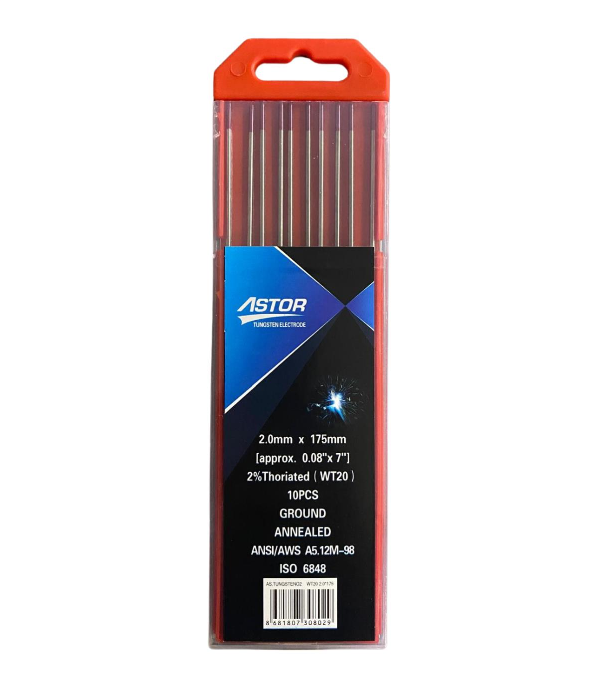 Astor Tungsten Elektrod 2.0 mm 10’lu Paket
