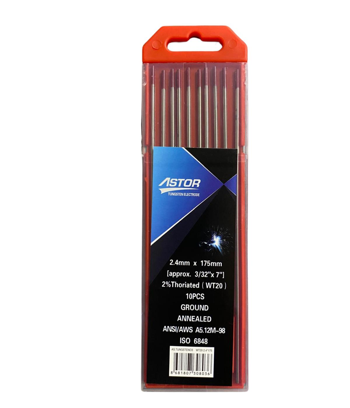 Astor Tungsten Elektrod 2.4 mm 10’lu Paket