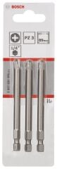 Bosch - Extra Hard Serisi Vidalama Ucu PZ 3*89 mm 3'lü