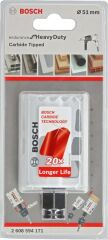 Bosch - Endurance Serisi Zorlu Malzemeler için Carbide Delik Açma Testeresi (Panç) 51 mm