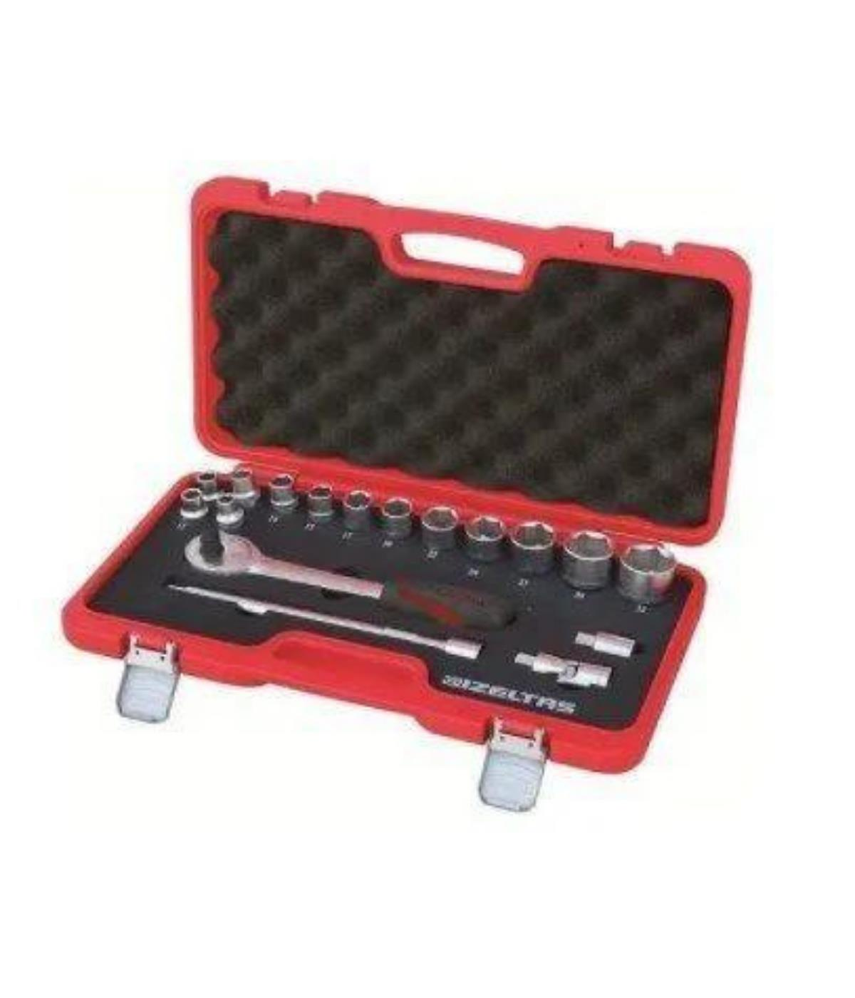 İzeltaş Lokma Anahtar Takımı 1/2'' ( U Kolsuz ) 17'Li