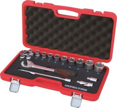 İzeltaş Lokma Anahtar Takımı 1/2'' ( U Kolsuz ) 17'Li