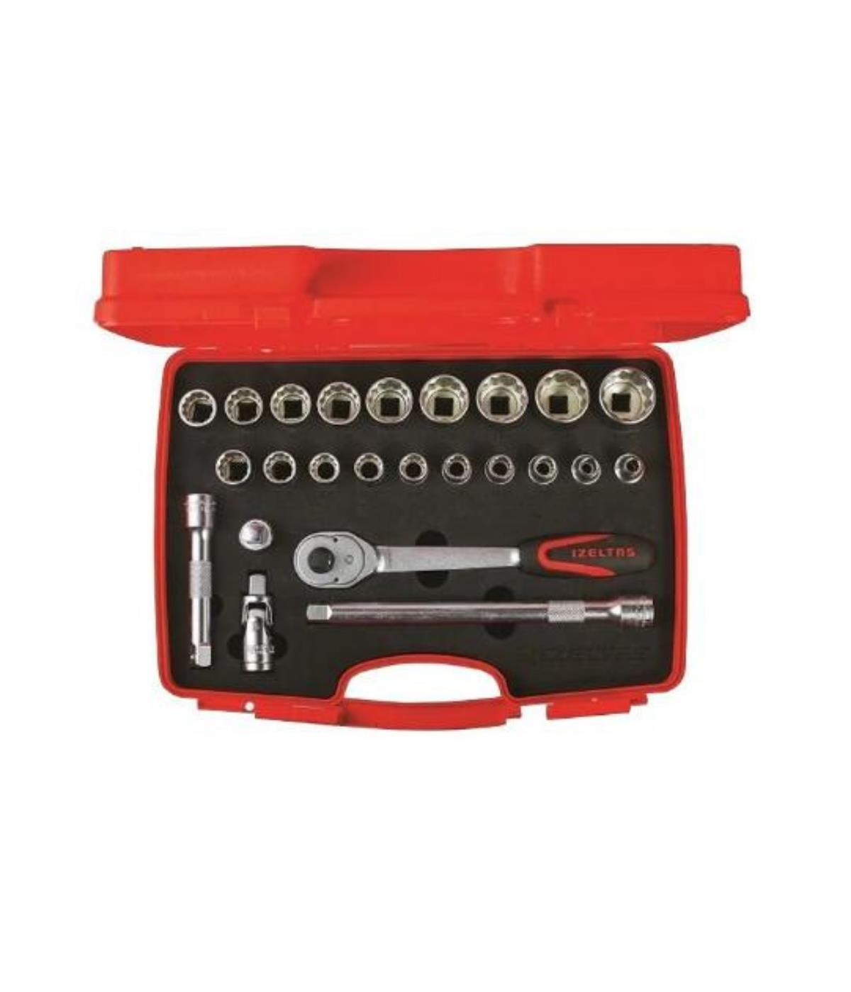 İzeltaş Lokma Anahtar Takımı 1/2'' ( U Kolsuz ) 24'Lü