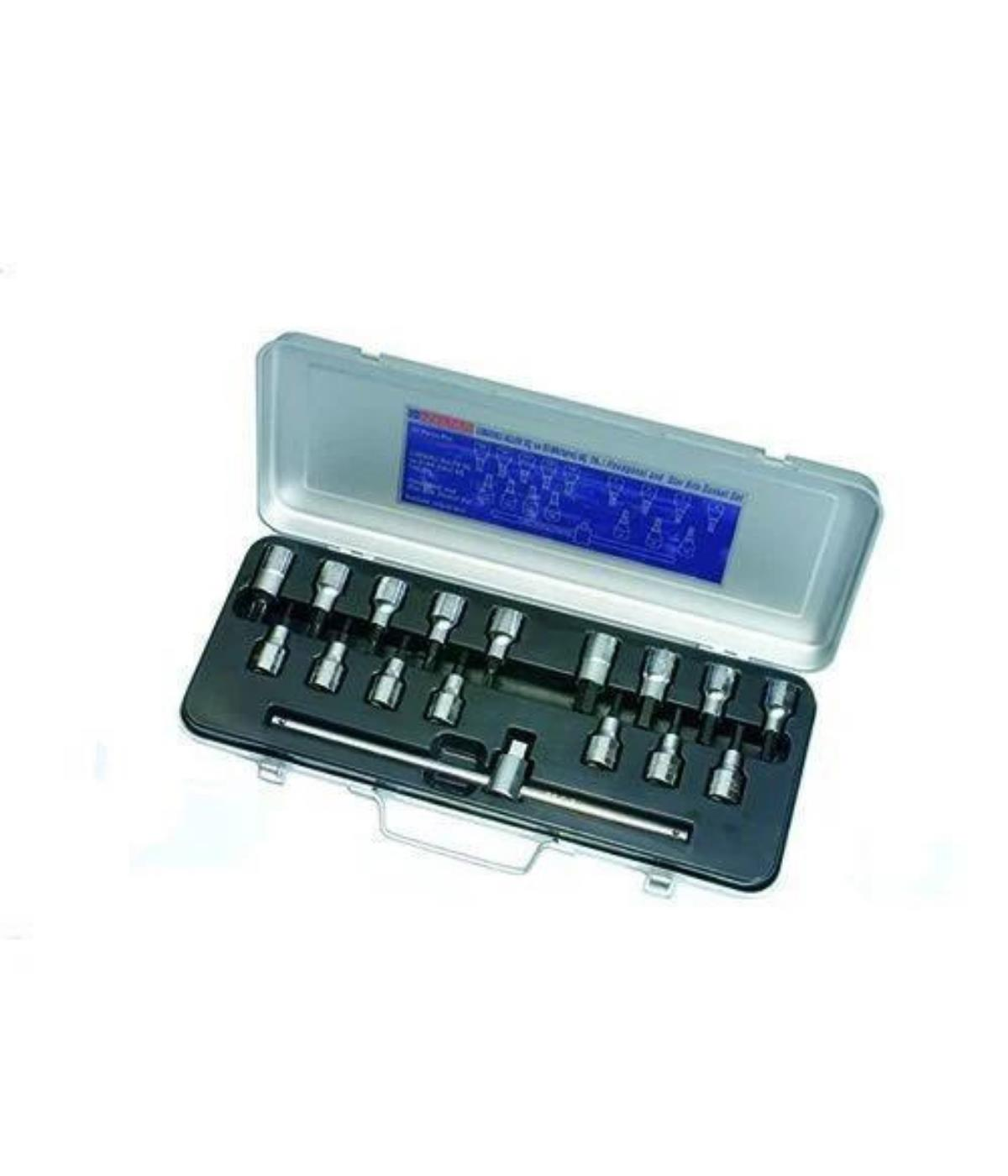 İzeltaş Lokmalı Allen Uç Ve Star (Tork) Uç Tk. 17 Parça 1/2''