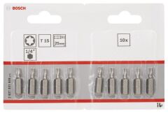 Bosch - Extra Hard Serisi Vidalama Ucu T15*25 mm 10'lu