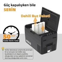 ICECO MCD20B 12/24Volt 20 Litre Kompresörlü Oto Buzdolabı/Dondurucu + Buz Kaseti