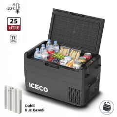 ICECO MCD25B 12/24Volt 25 Litre Kompresörlü Oto Buzdolabı/Dondurucu + Buz Kaseti