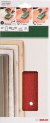Bosch - Titreşimli Zımpara Kağıdı 10'lu, 115 x 280 mm 60 Kum 14 Delik