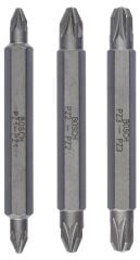 Bosch - Çift Taraflı Vidalama ucu PZ1/2/3*60 mm 3'lü
