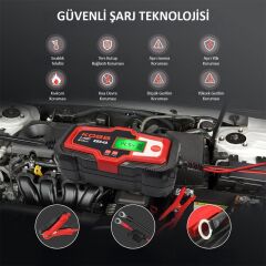 KOBB KBS4A 6/12V 120A Dijital Akü Şarj / Akü Bakım / Desülfatör ve Power Supply