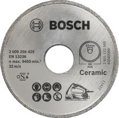 Bosch - Seramik İçin PKS 16 Multi Uyumlu Elmas Kesme Diski 65 x 15mm