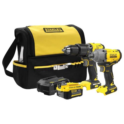 Stanley SFMCK217M1S 18V Fatmax Kömürsüz Darbeli Matkap ve Somun Sıkma Seti