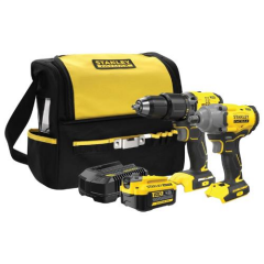 Stanley SFMCK217M1S 18V Fatmax Kömürsüz Darbeli Matkap ve Somun Sıkma Seti