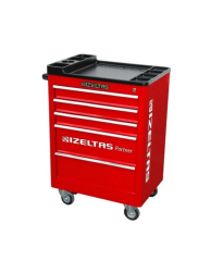 İzeltaş Partner Serisi Takım Dolabı  5 Çekmece Kırmızı (Boş)