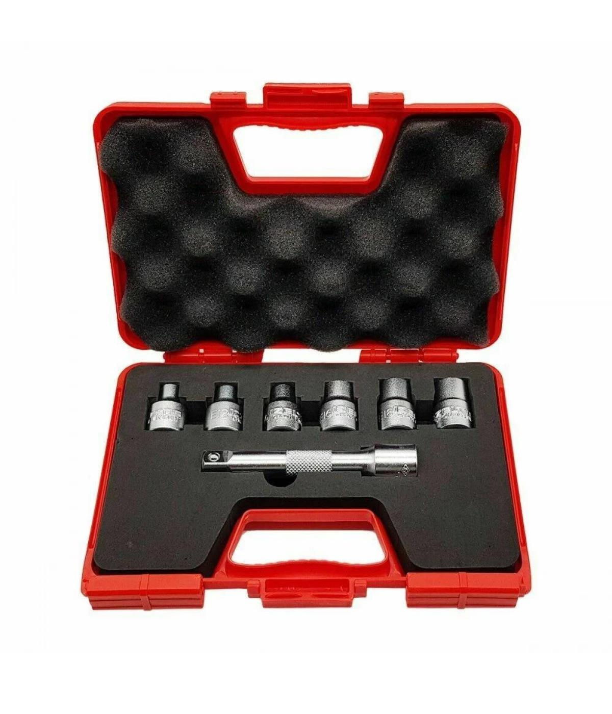 İzeltaş 1/2'' Star (Torx) Lokma Anahtar Takımı 7 Parça