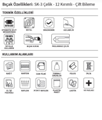 Vıp-Tec Prof Küçük Metal Maket Bıçağı 875112