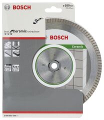 Bosch - Best Serisi Seramik İçin, Extra Temiz Kesim Turbo Segman  Elmas Kesme Diski 180 mm
