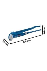 Bosch PİPE WENCH 45* 420MM S TYPE CORNER PİPE (W3T)