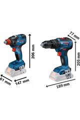 Bosch Gdx Gsr 18 V 2x5,0 Ah