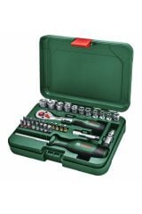 Bosch Home and Garden 1/4'' Lokma ve Tornavida Seti 34 Parça - 1600A02BY1