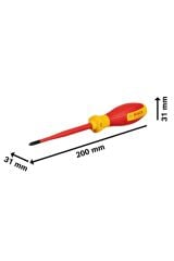 Bosch Profesyonel İzoleli 1000 Volt PH1 x 100 mm Tornavida (1600A02NB8)