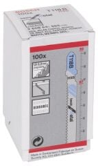 Bosch - Ekonomik Seri Metal İçin T 118 B Dekupaj Testeresi Bıçağı - 100'Lü Paket