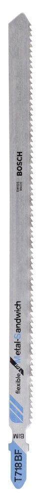 Bosch - Kırılmaya Karşı Dayanıklı Seri Metal-Sandviç İçin T 718 BF Dekupaj Testere - 3'Lü Paket