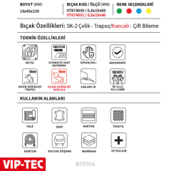 VIP-TEC Güvenlikli Metal Maket Bıçağı