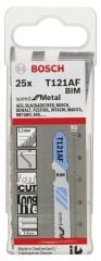Bosch - Hızlı Kesim Serisi Metal İçin T 121 AF Dekupaj Testeresi Bıçağı - 25'Li Paket