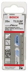 Bosch - Hızlı Kesim Serisi Metal İçin T 121 BF Dekupaj Testeresi Bıçağı - 25'Li Paket