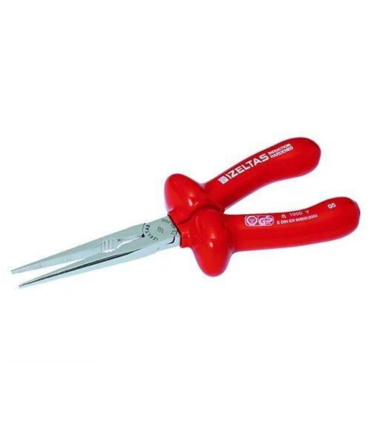 İzeltaş Süper İzoleli Uzun Kargaburun Düz Uçlu 200 Mm