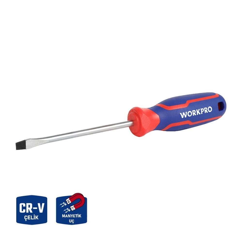 WORKPRO WP221013 3x75mm CR-V Profesyonel Düz Tornavida