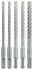 Bosch - SDS plus-5X Serisi Kırıcı Delici Matkap Ucu 5 Parça Set (6,6,8,8,10 x 160 mm)