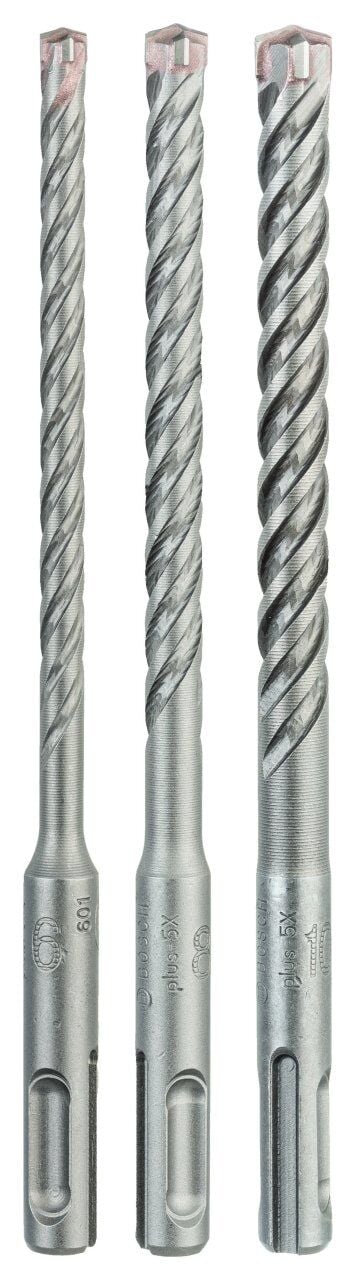 Bosch - SDS plus-5X Serisi Kırıcı Delici Matkap Ucu 3 Parça Set ( 6,8,10 x 160 mm)