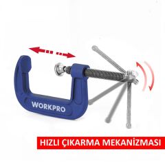 WORKPRO WP232019 100mm G Tipi İşkence