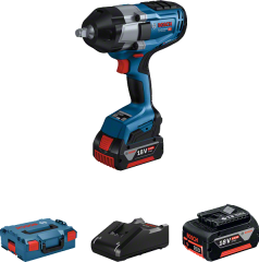 Bosch Professional GDS 18V-1000 (2 x 5.0 Ah; L-Boxx) Akülü Darbeli Somun Sıkma Makinesi