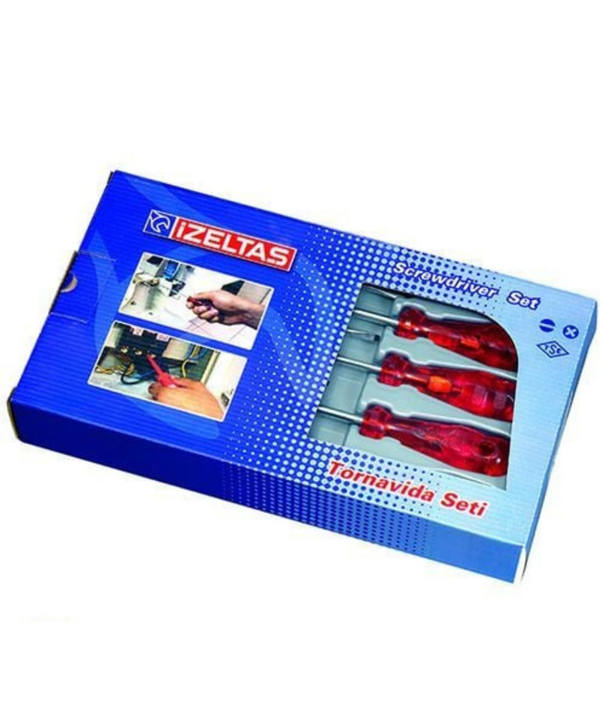 İzeltaş Kraft Tornavida Seti 7 Parcali
